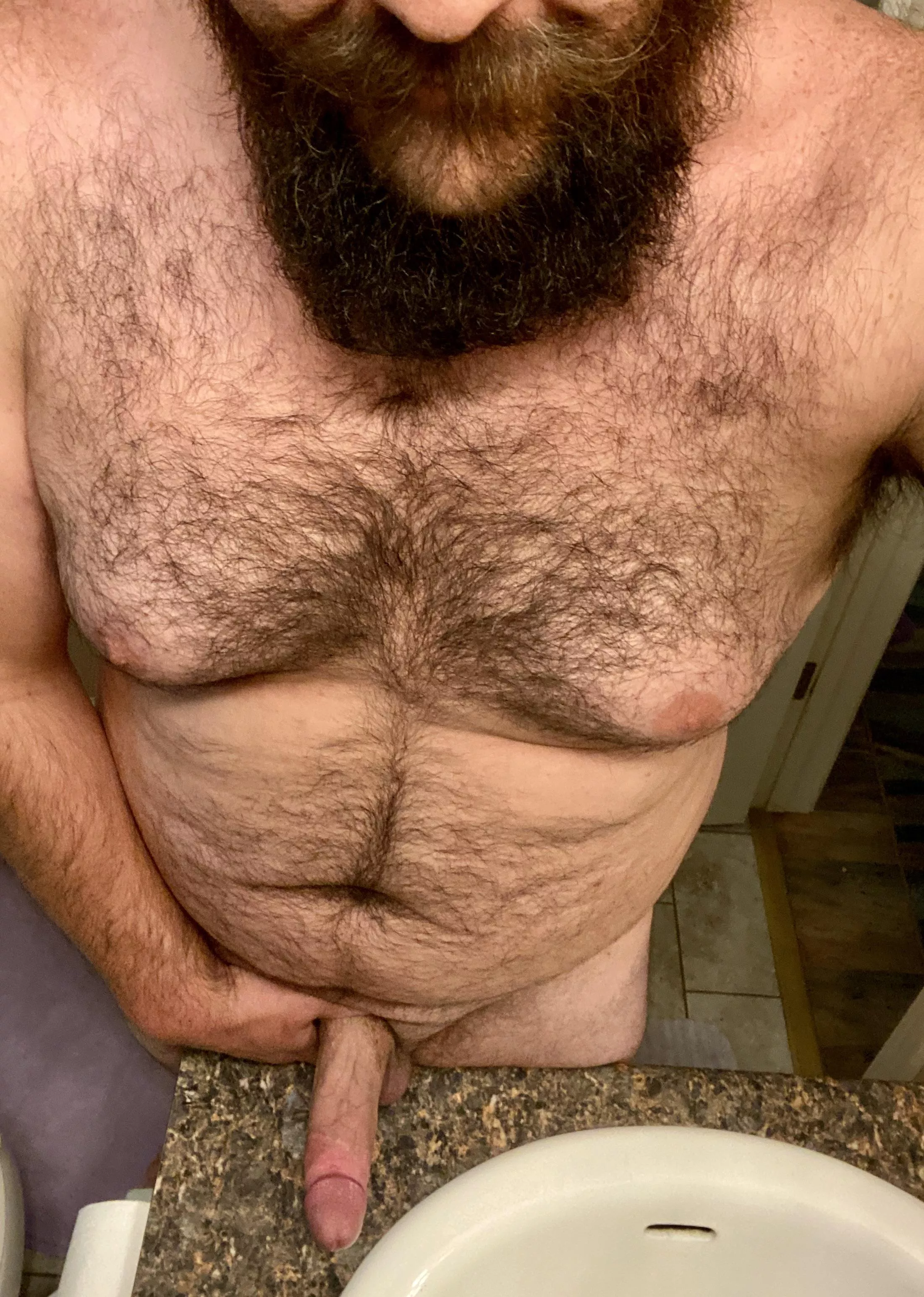 I’ll bend you over the sink before we shower