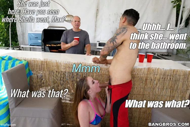 I'm sure she's somewhere around