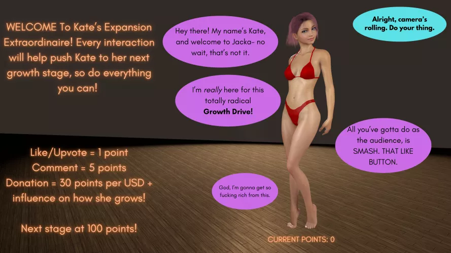 Kate's Expansion Extraordinaire, Stage 1