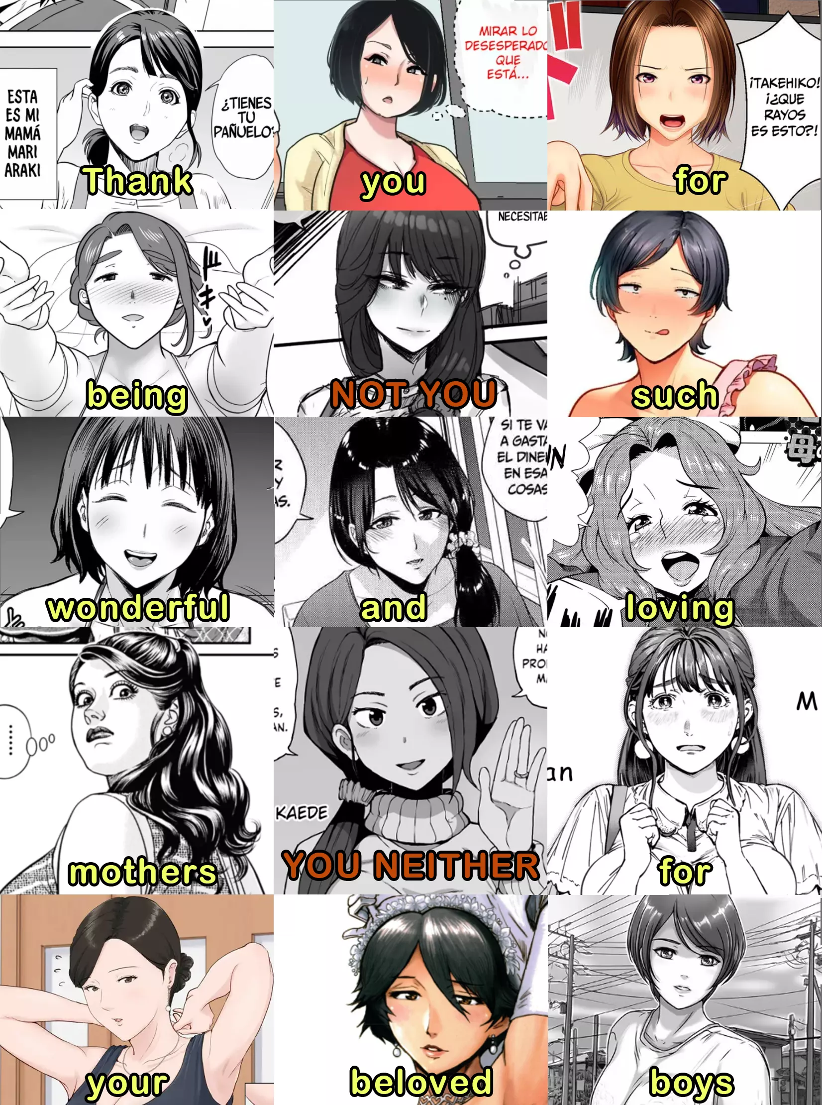 Mommies who love their boys a lot