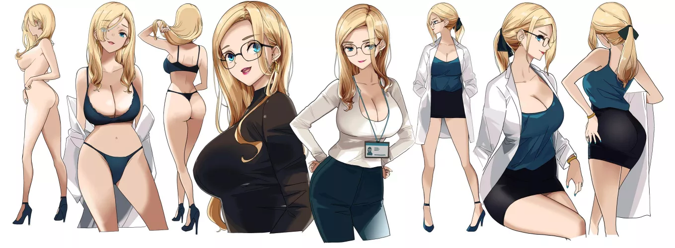 Mommy got the big promotion at work! She knows exactly how to handle herself around the men to get what she needs. (mikotoakemi)