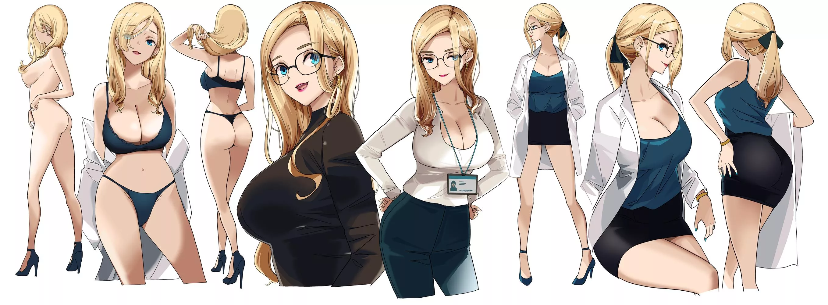 Mommy got the big promotion at work! She knows exactly how to handle herself around the men to get what she needs. (mikotoakemi)