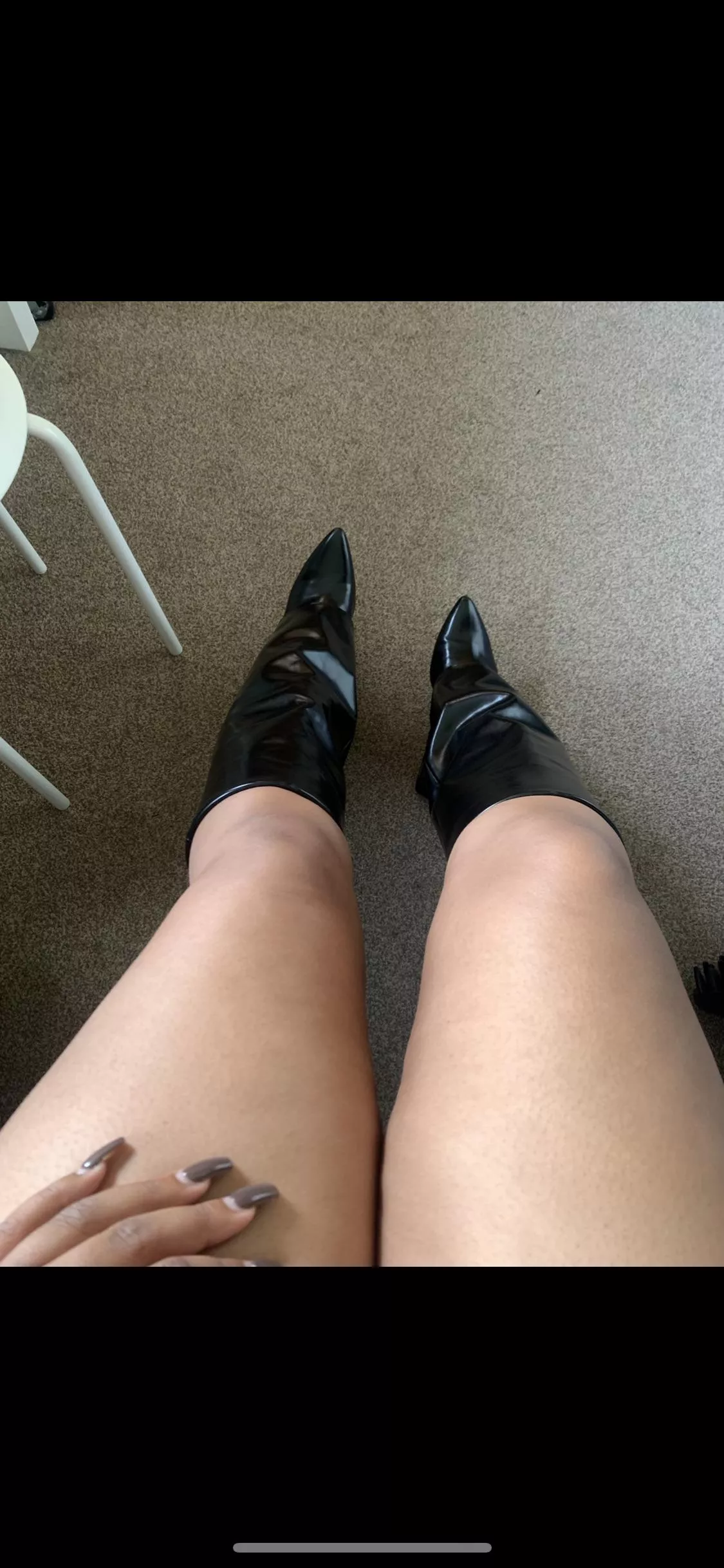 On your knees at my feet 😉