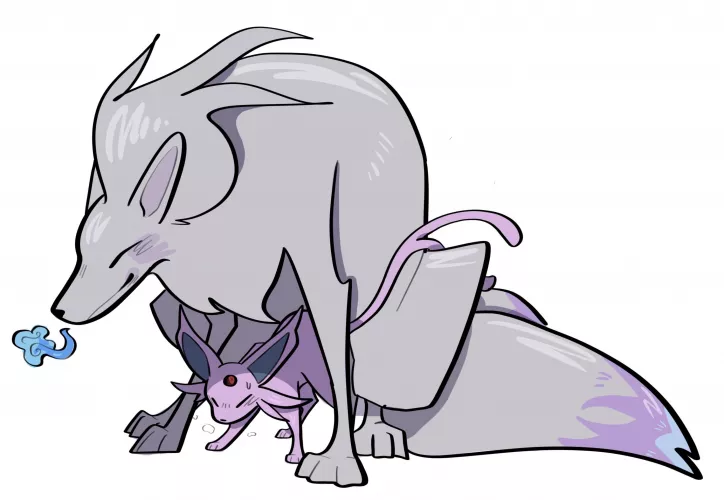 Shiny Ninetales [M] and Espeon [F]