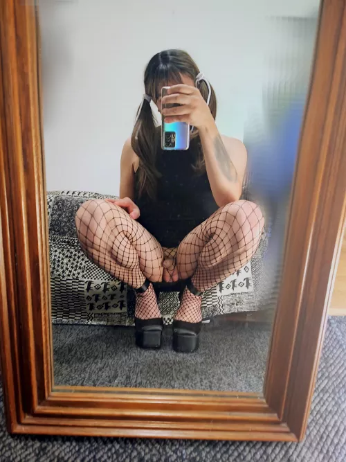Twintails, fishnets and heels, at least turns me on
