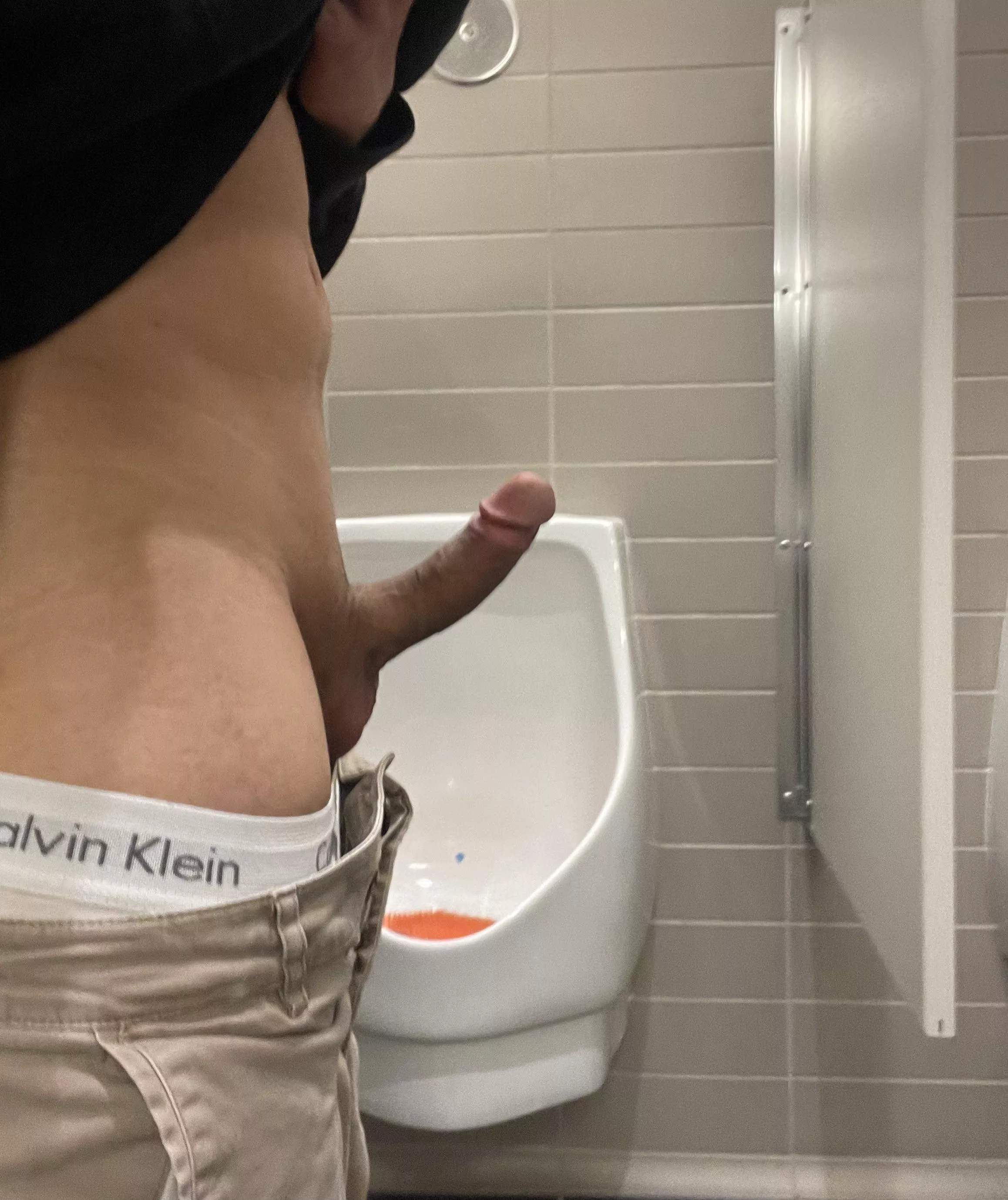 What would you do if you saw my hard cock out in public? 
