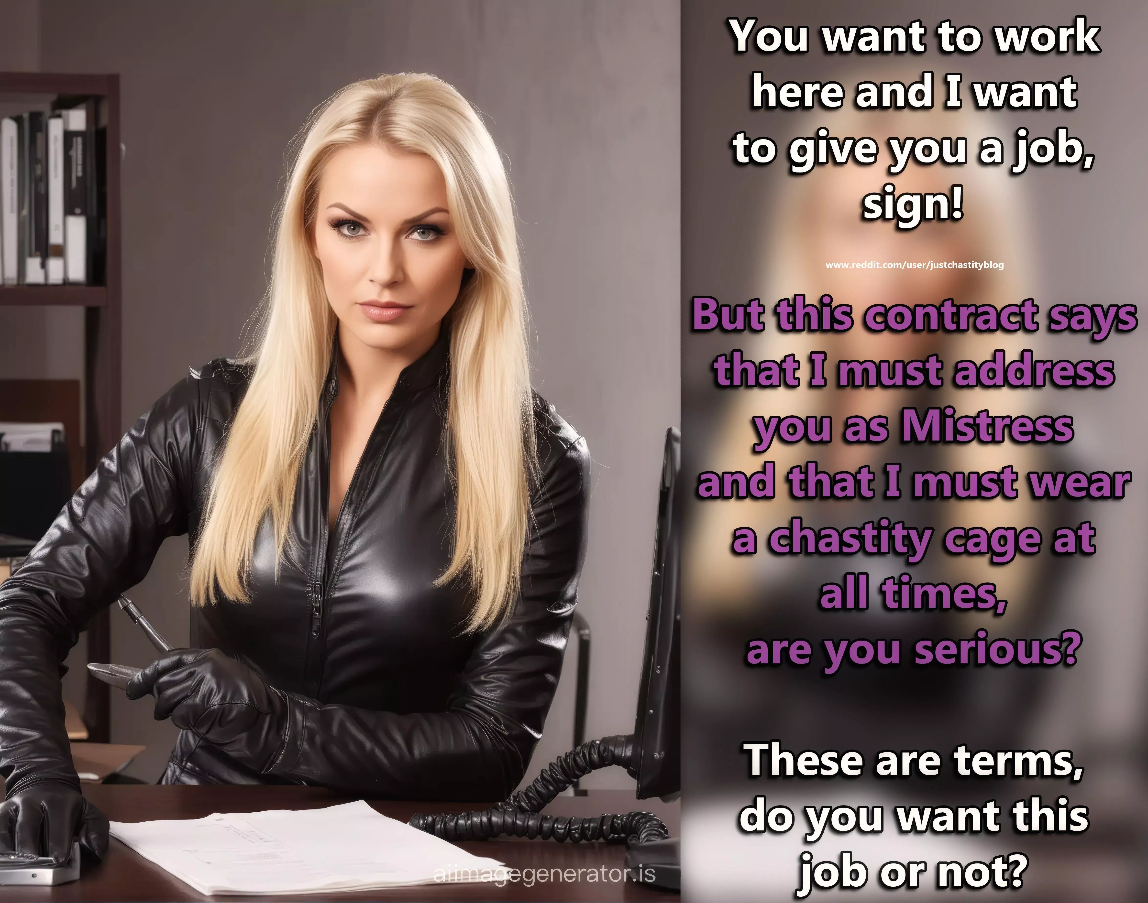 You might have to abide by the contract rules if you want to work in this studio!