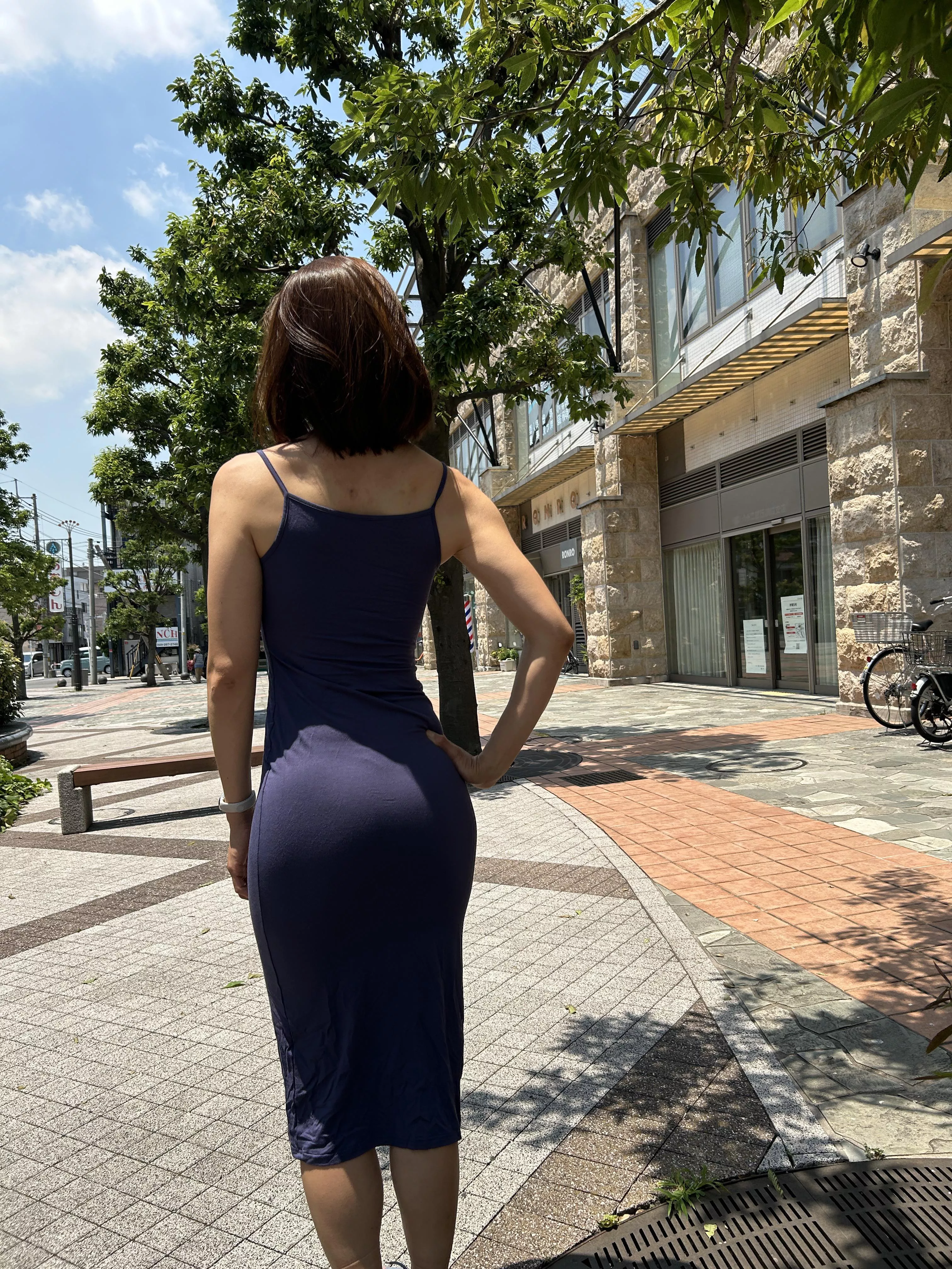 42 yo. Japanese woman. Just walking down the street 