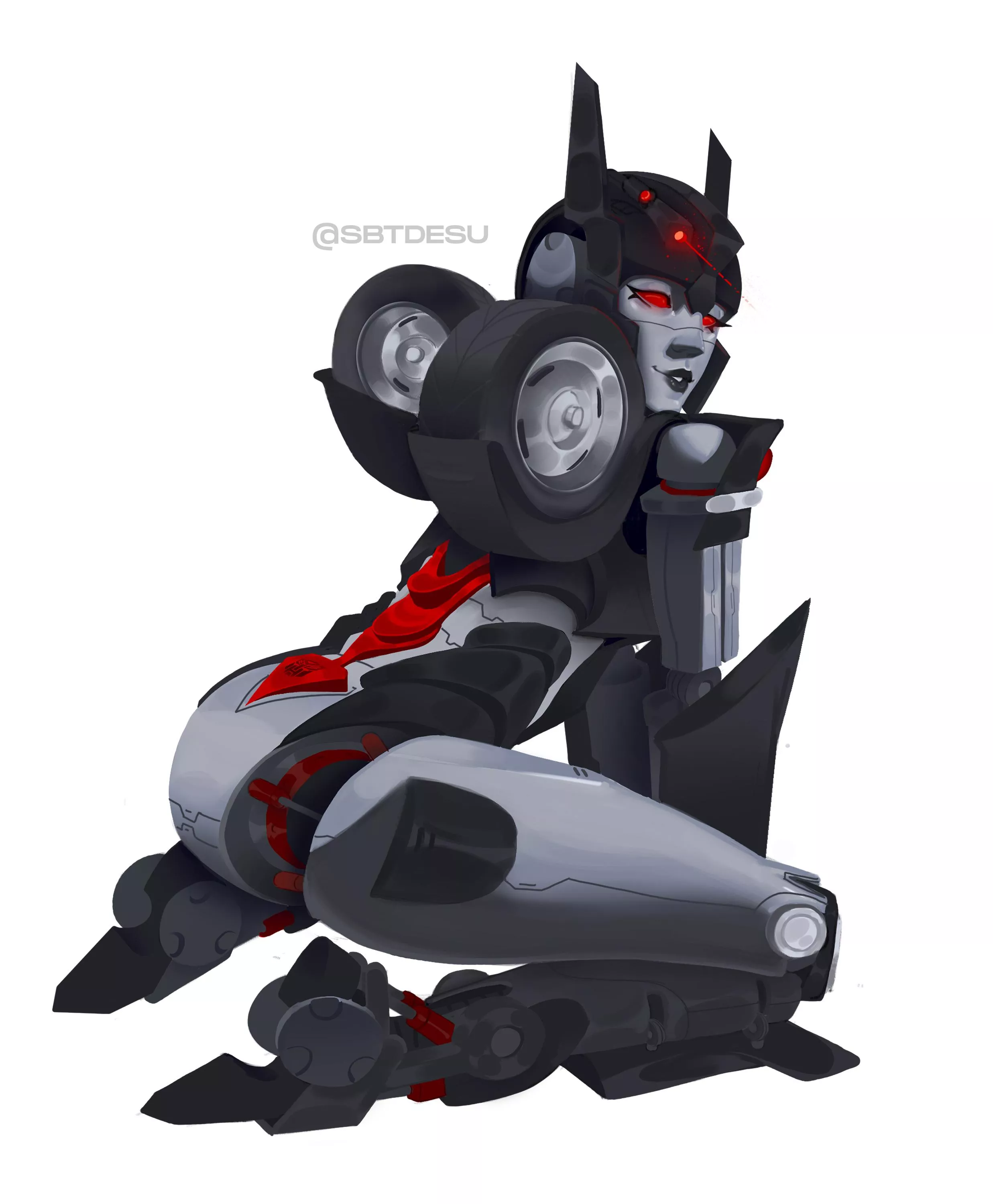 First attempt at drawing a robot, meet Longshot! What do you guys think?