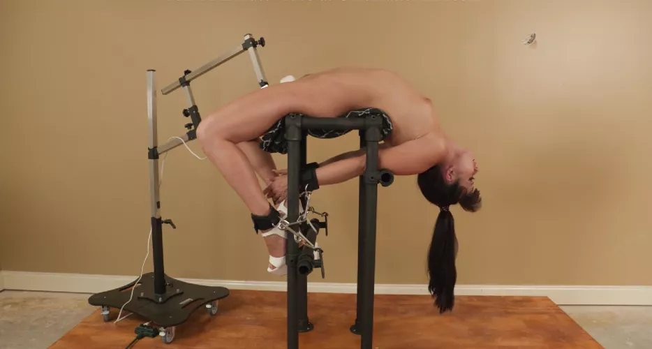 Strapped to a vibrator