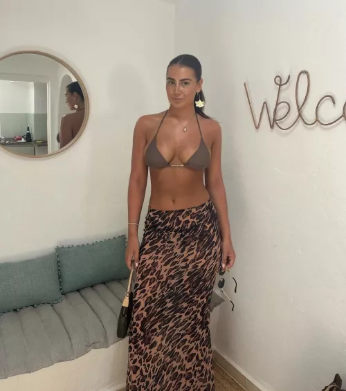 Stunning in bikini top 