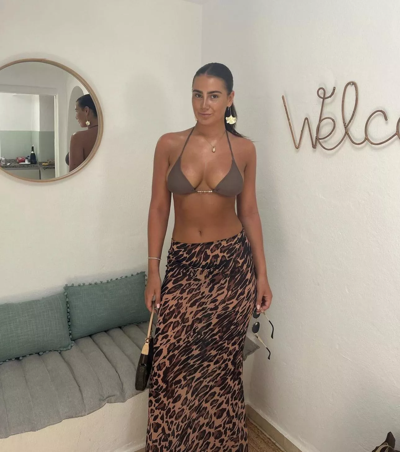 Stunning in bikini top 