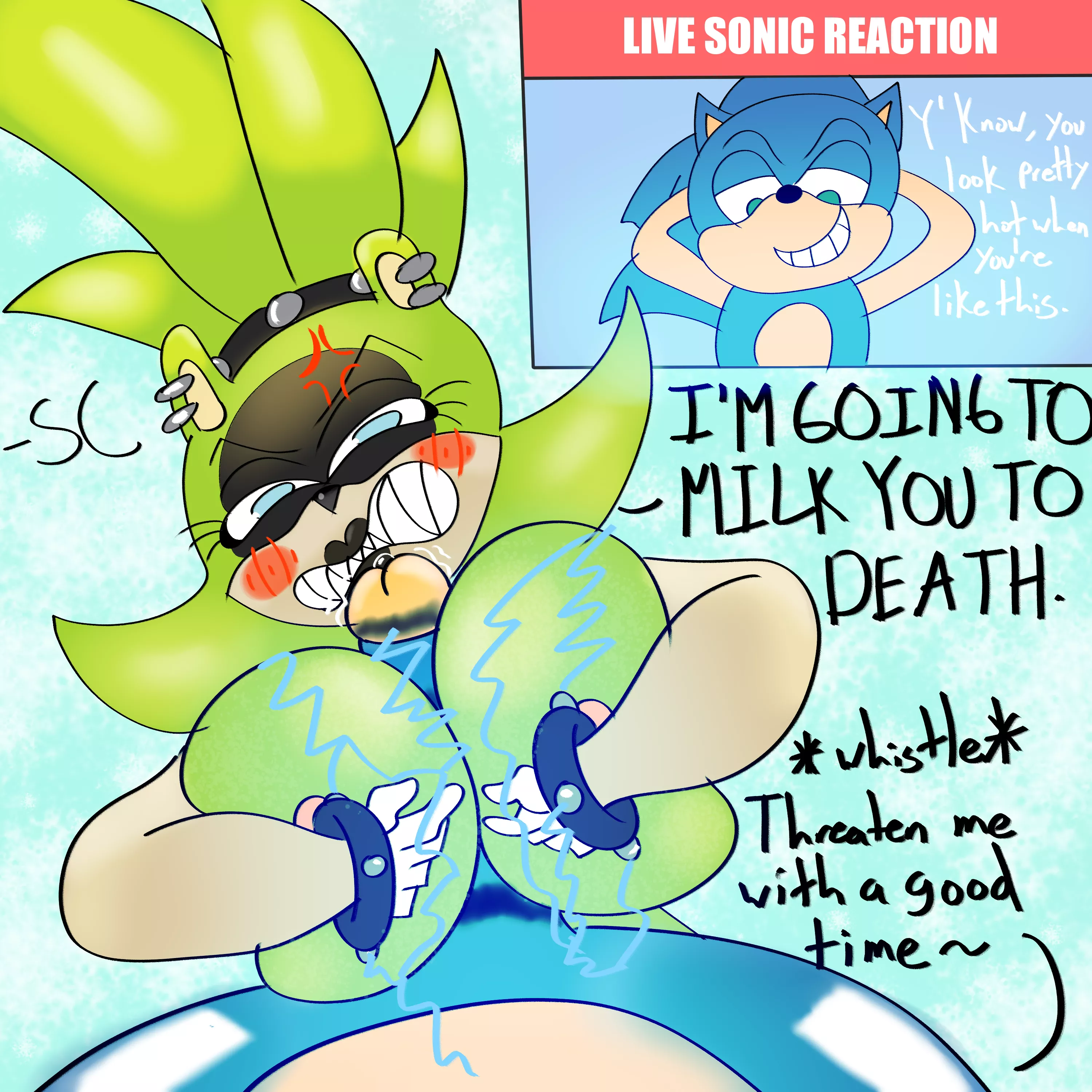 Surge's Angry Titfuck (art by me!)