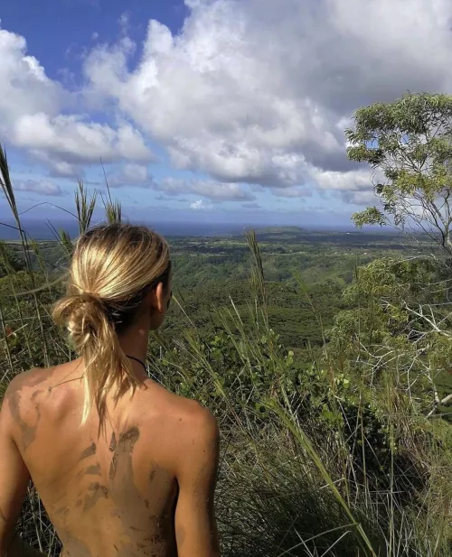 Went on a hike naked the other day