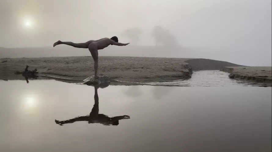 Balance on the beach