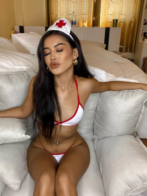 Just your typical nurse asking for some candy on halloween