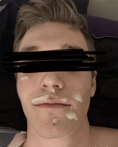 My pretty Str8 boys first facial all for the world to see 