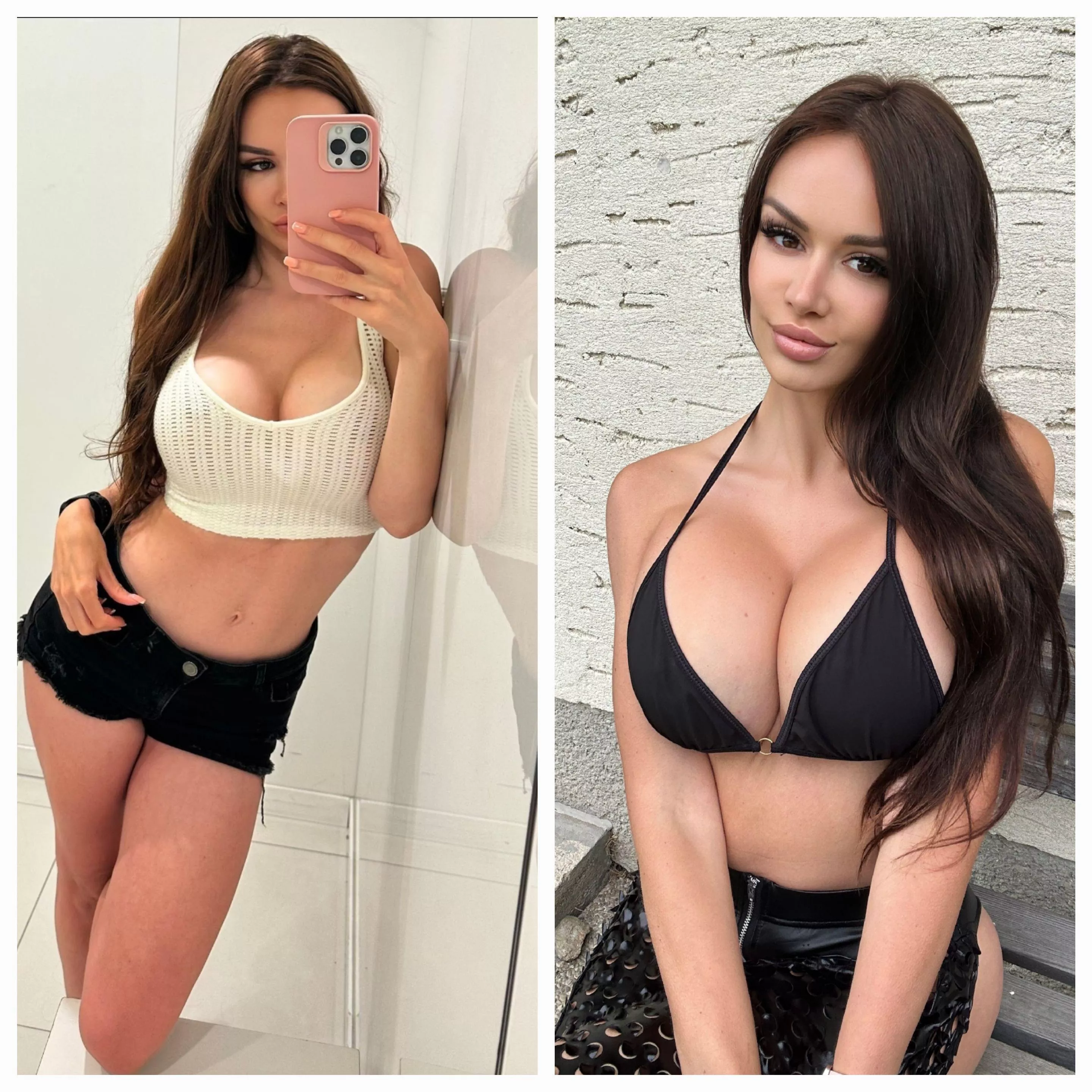 One year difference. Not as contoured as I wanted them, but I’m satisfied with my results 