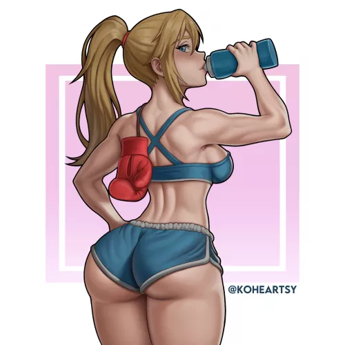 Samus Boxing Suit artwork by (koheartsy)
