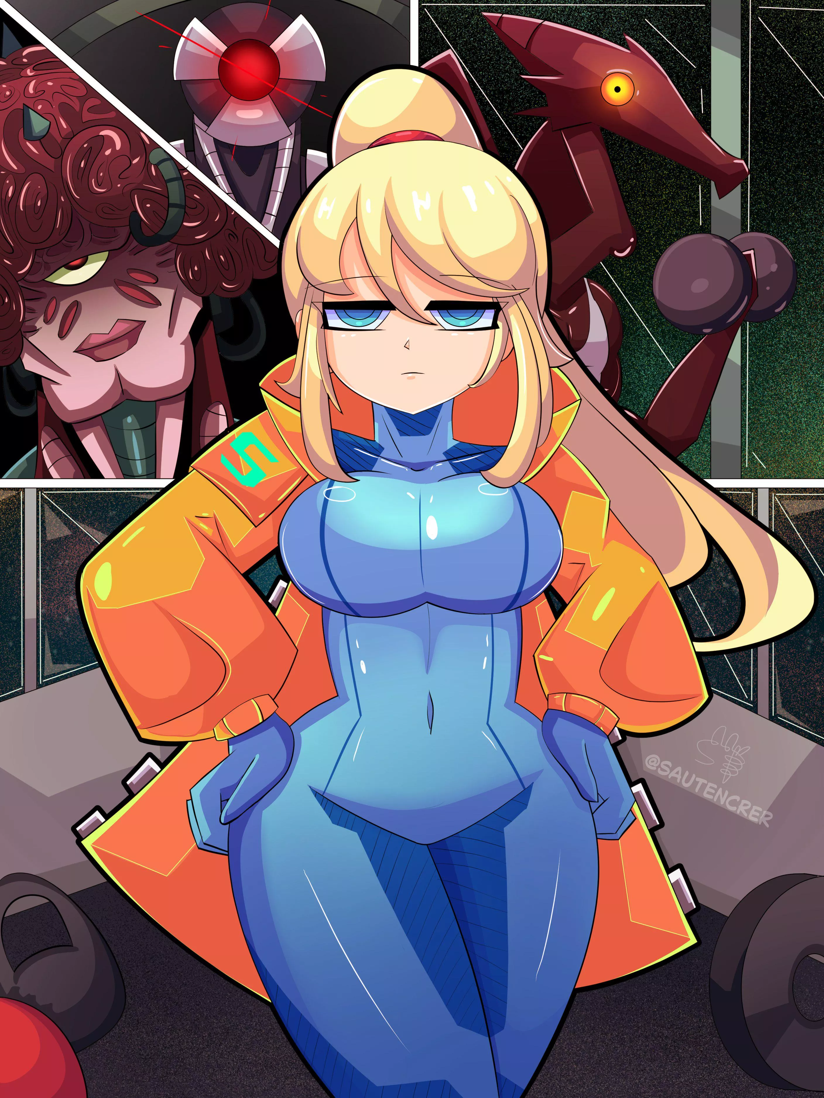 Samus visits the gym