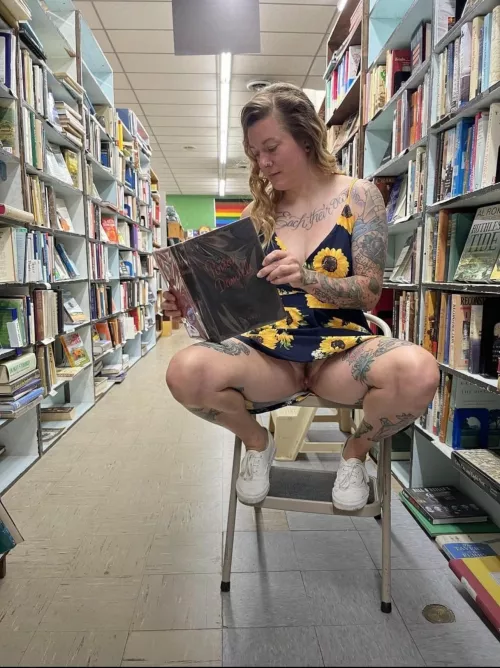 Always finding a good book to spread open