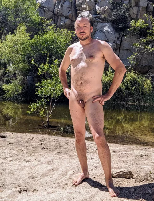 At a creek and hot springs