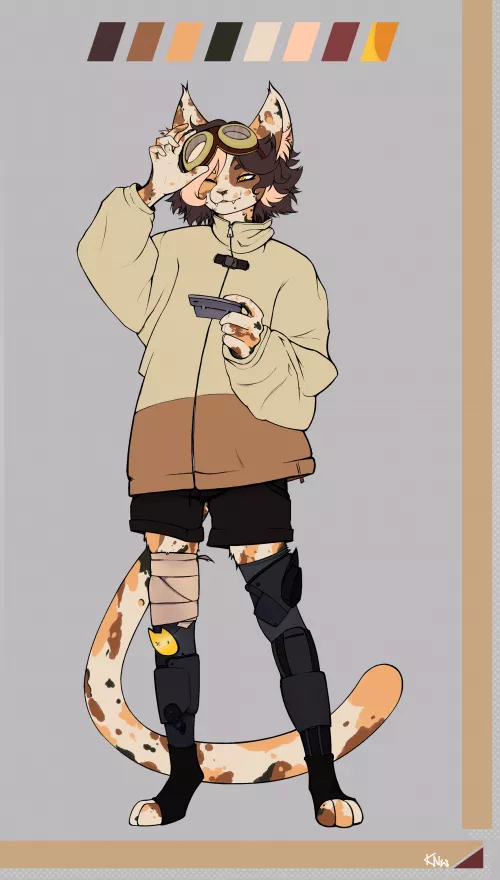 Calico cat c: (art by me, kaiw)