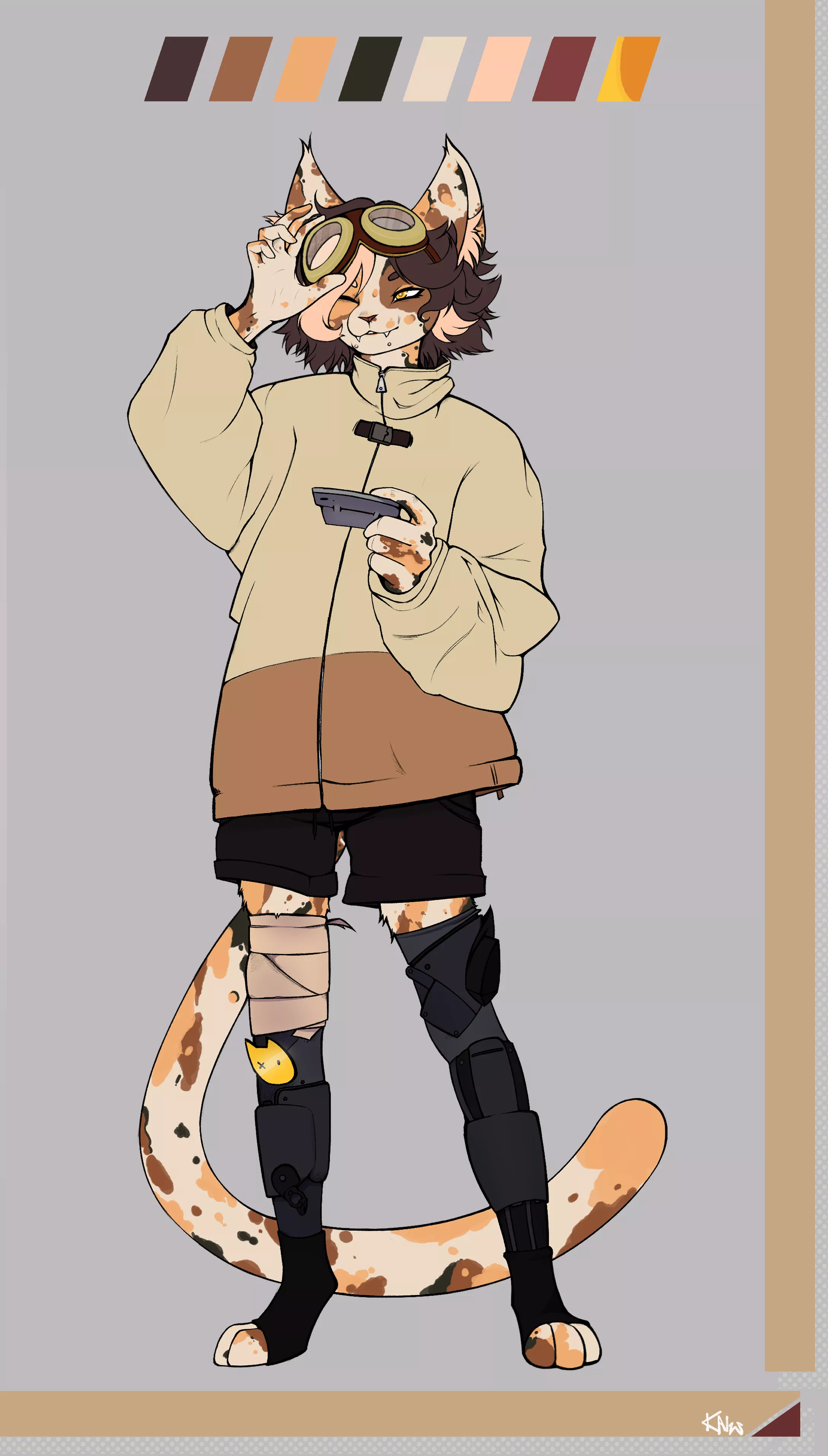 Calico cat c: (art by me, kaiw)