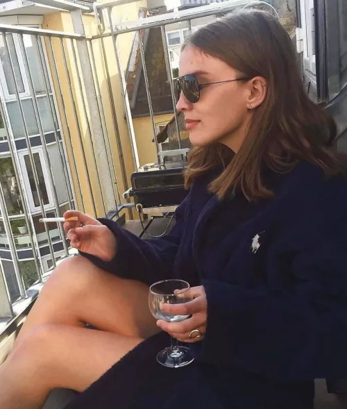 Fresh air, wine, and cigarettes 