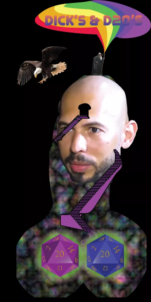 Made my D&D groups shirt logo...