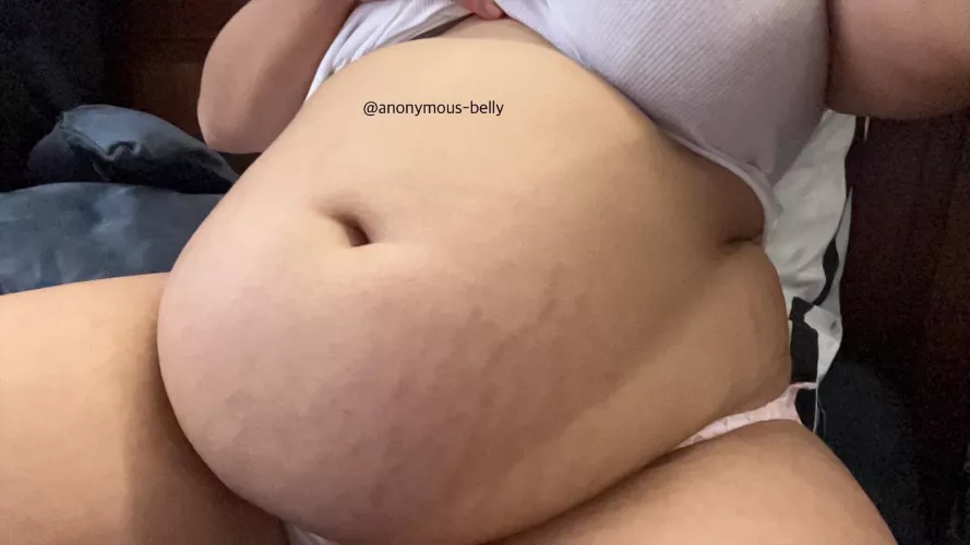 My belly is too stuffed to be completely in frame