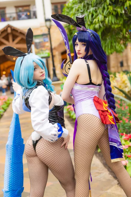 My Bunny Raiden Shogun Cosplay With My Friend