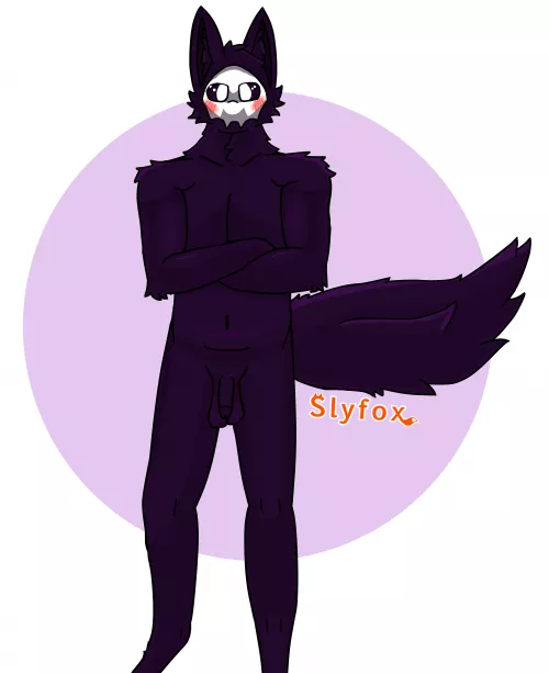 Puro is ready for some fun (art by me, Slyfox)
