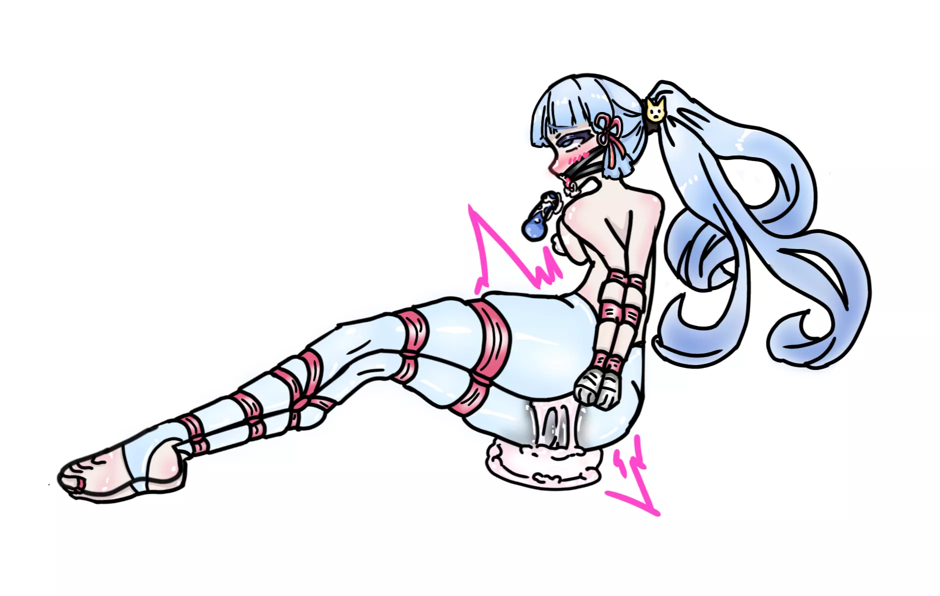 Ayaka Bondage (i keep taking art requests so dm me if you want one)