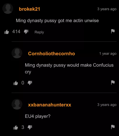 Even Confucius could appreciate good pussy