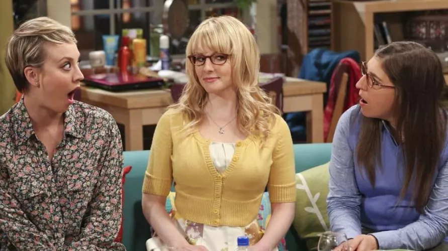 Melissa Rauch. Even the other ladies are shocked by her impressive chest