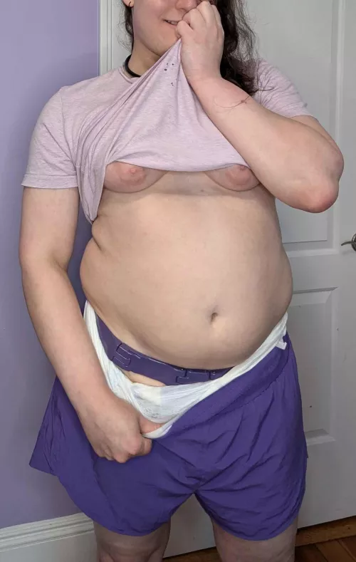 My shorts match my chastity belt today.