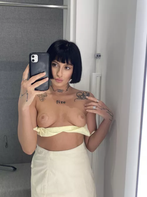 Sometimes I wish someone would suddenly come into the fitting room