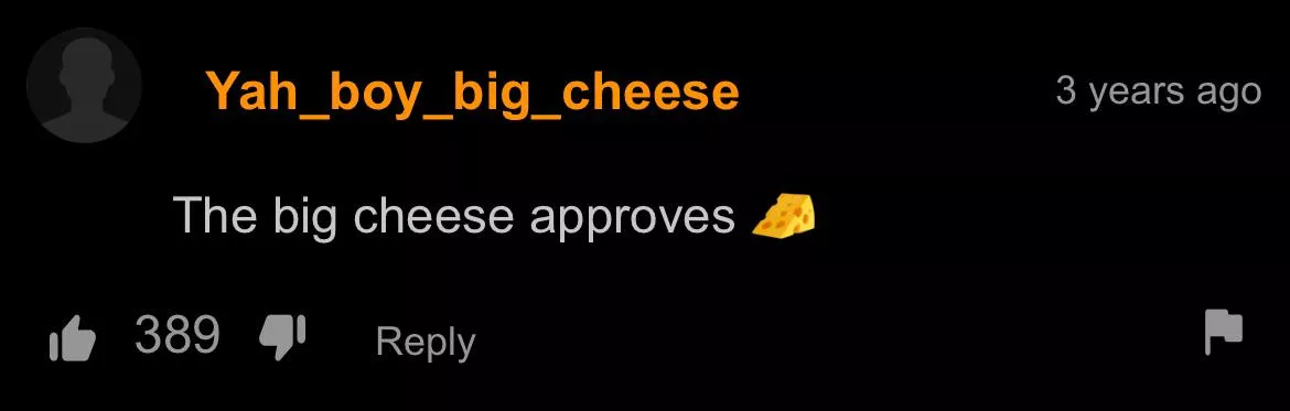 Well, now that I know that the big cheese approves of the video, I can jack off in peace instead of worrying