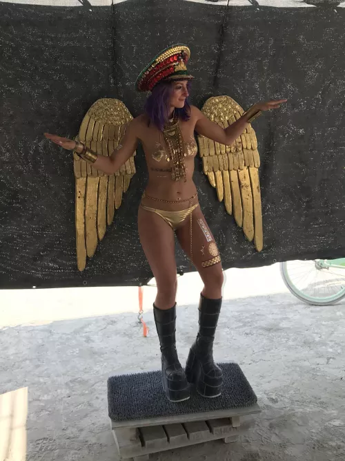 Burning man angel