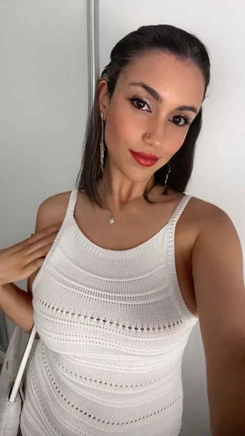 Classy girl in a classy dress feeling classy