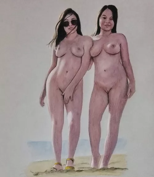 Friends at the Beach by Jimmy 