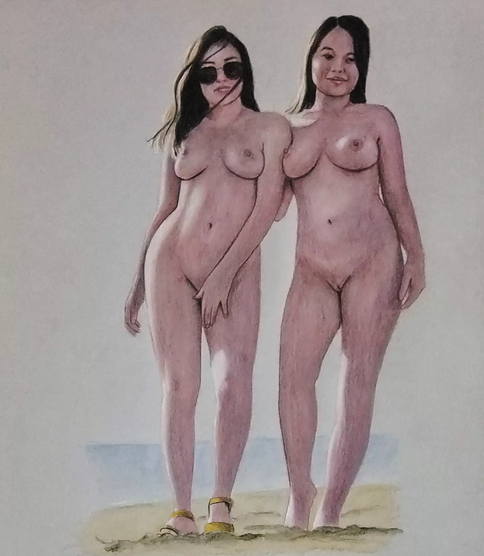 Friends at the Beach by Jimmy 