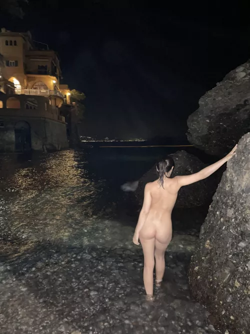 Going for a swim in the dark 