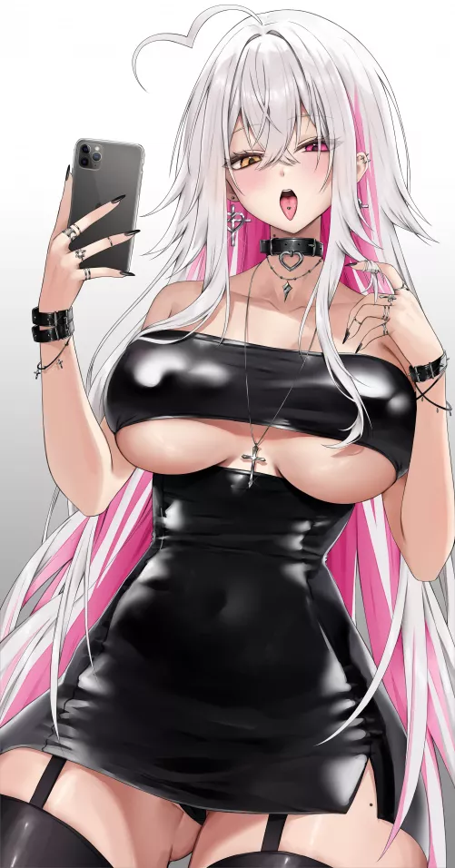 Goth girl taking a selfie