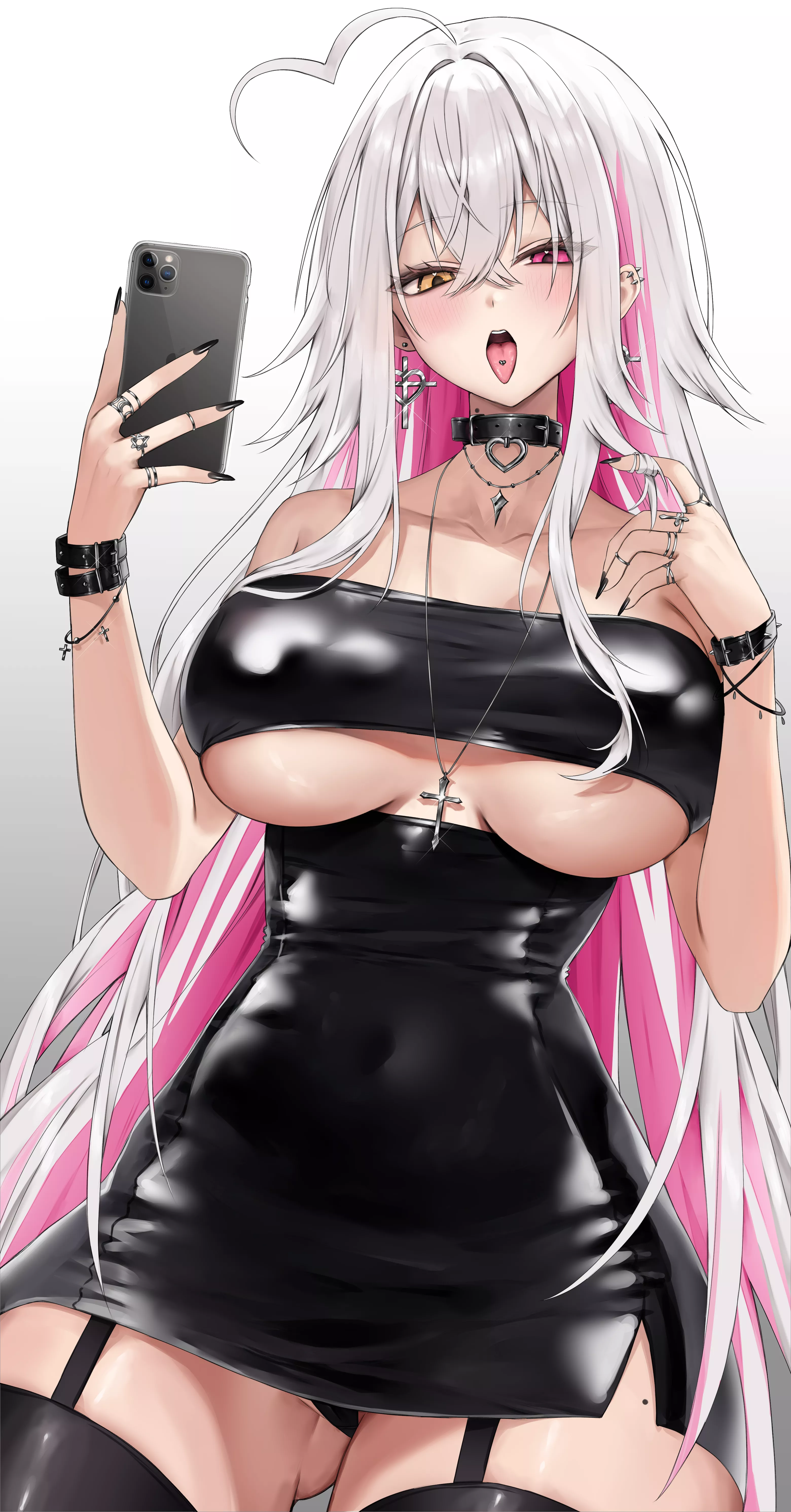 Goth girl taking a selfie