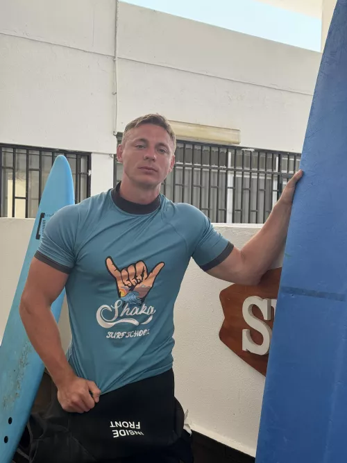 I tried surfing for the 1sr time. Buddies, it was really hard, I am too heavy for waves I caught there (better to say tried to catch 😅)