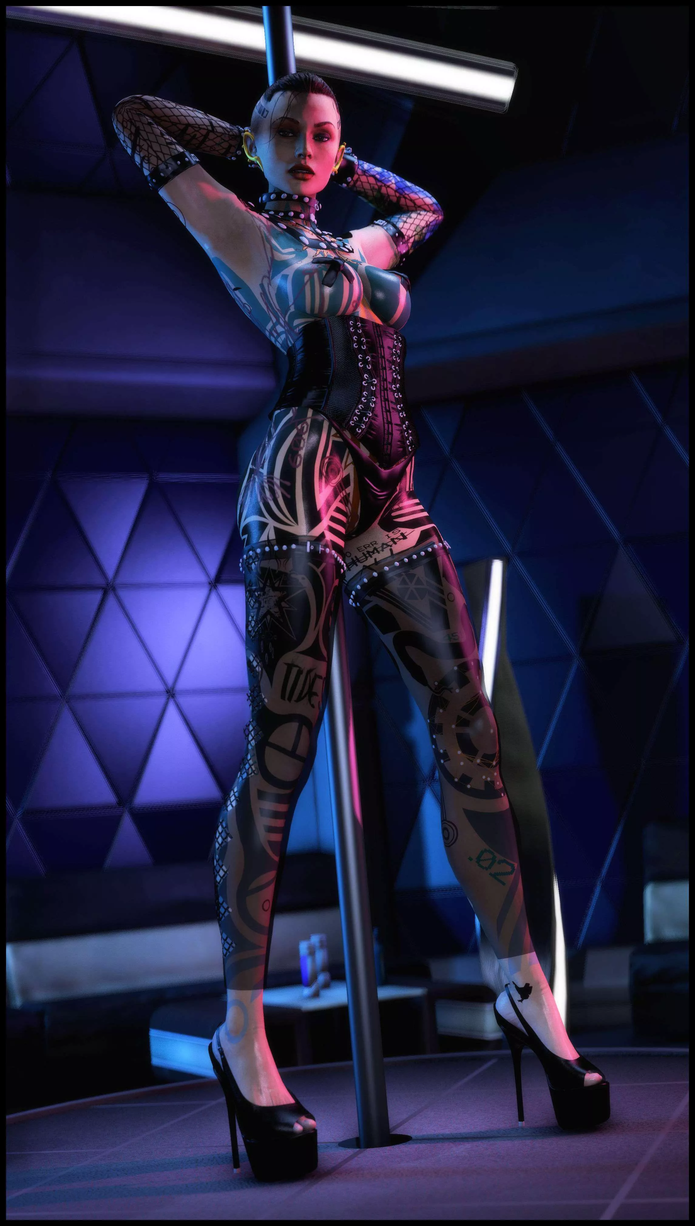 Jack working the pole at a club (foab30)