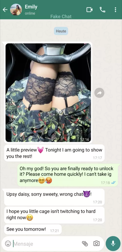 Message from my keyholder