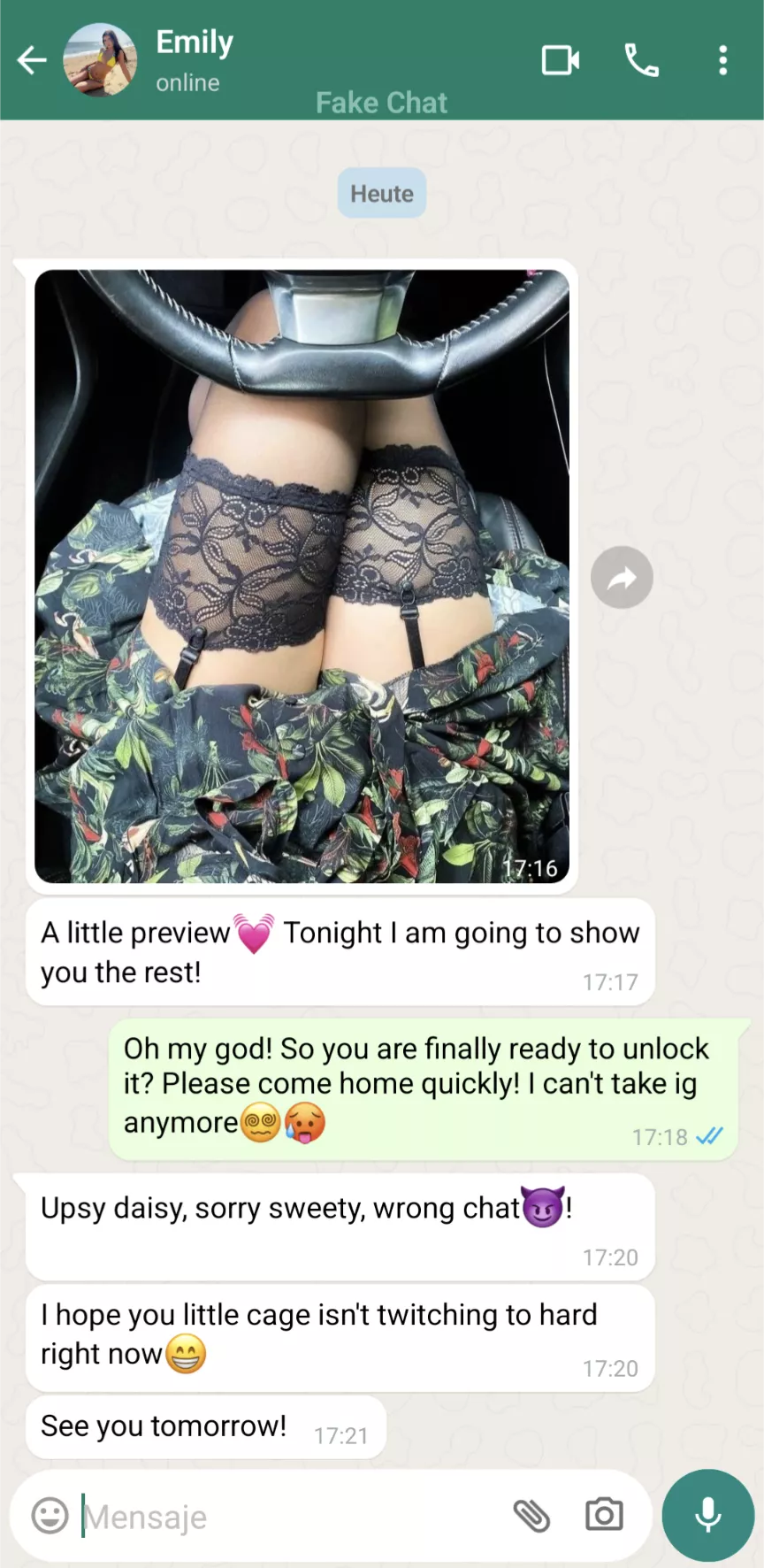 Message from my keyholder